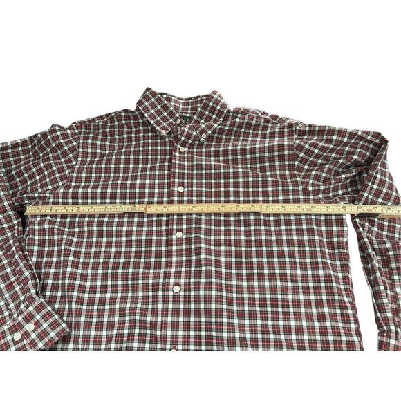 Lauren Ralph lauren non iron button down red plaid long sleeve  size 15.5 - 32/3 - Picture 1 of 6